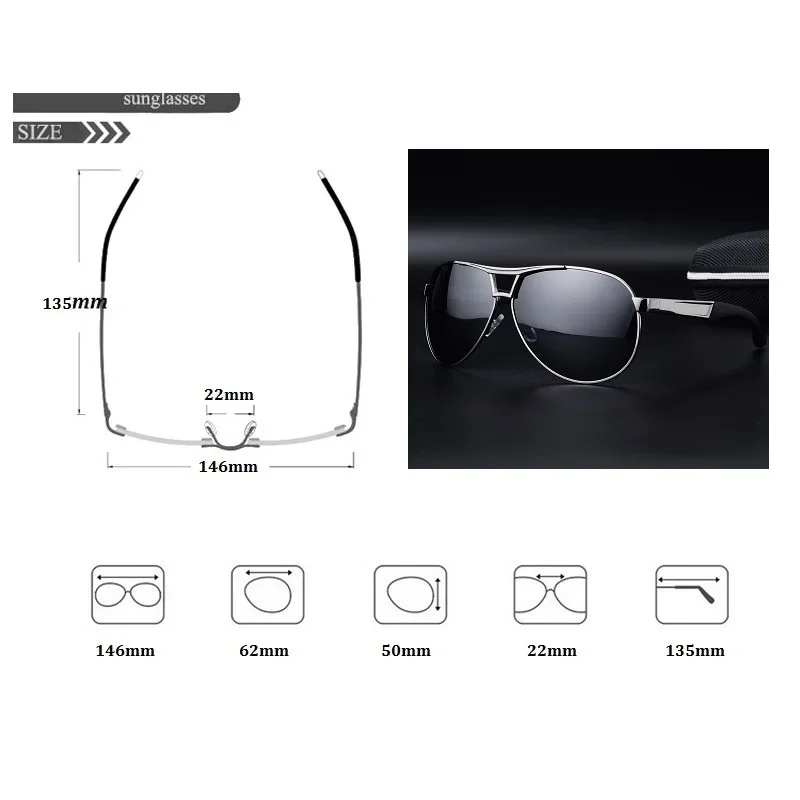 Classic Vintage Men Round Frame Spring Leg Polarizing Sunglasses Driving Male Sun Glasses Colorful Eyewear Oculos De Sol UV400