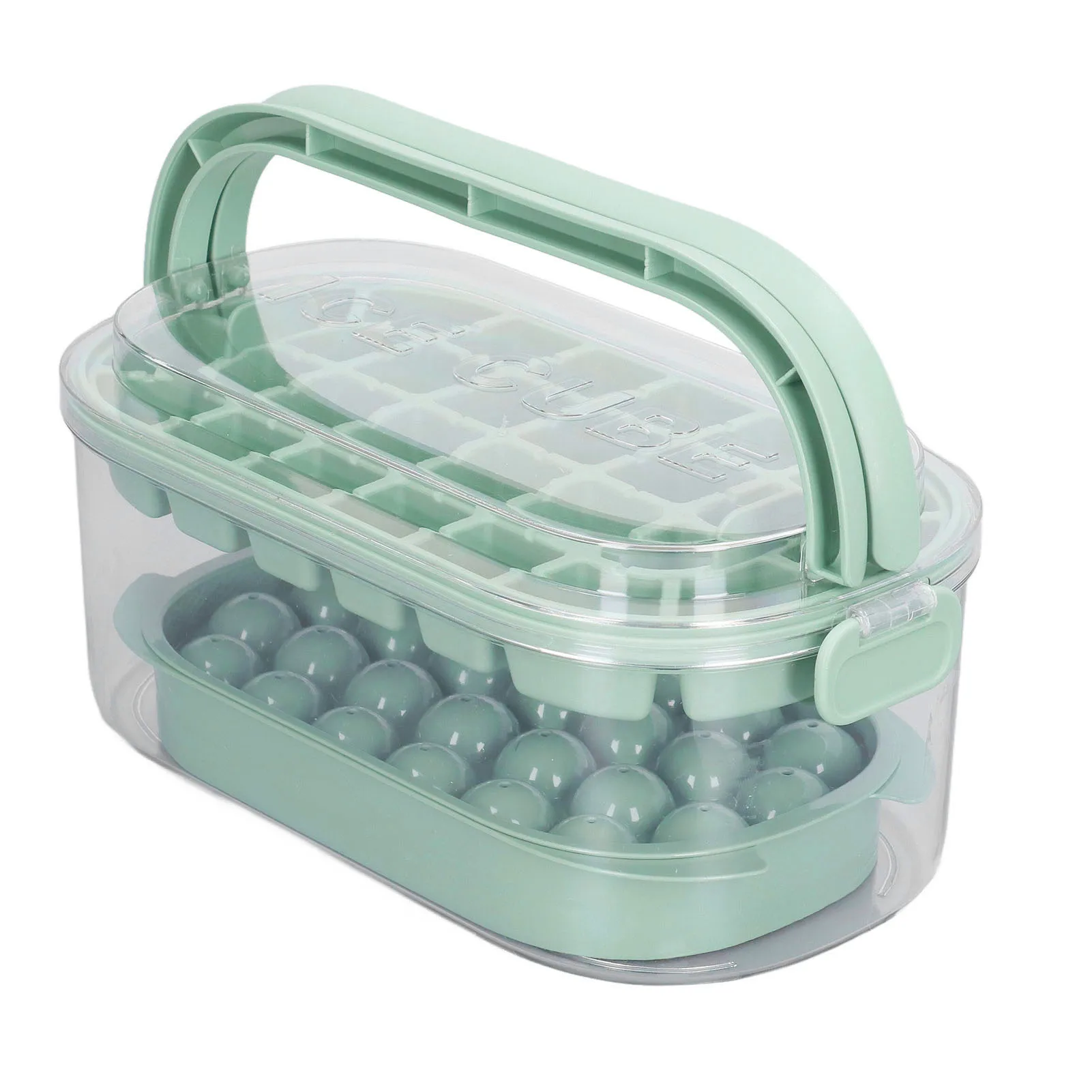 2 Trays Round Squar… - image