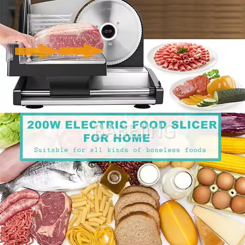 Бытовая мясорубка 200 Вт, электрическая бытовая полуавтоматическая нарезка для моркови и картофеля
