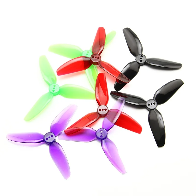 HQProp T3x3x3 máquina cruzada Fpv de tres palas de 3 pulgadas hélices delanteras y traseras 3030 adecuadas para Gepu Black Shadow Cinelog
