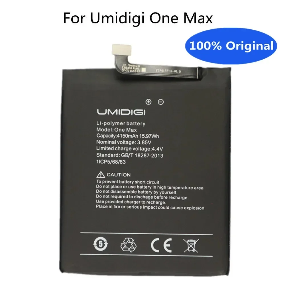 

4150 мАч 100% оригинальный аккумулятор UMI для смартфонов Umidigi One Max, аккумуляторы на складе
