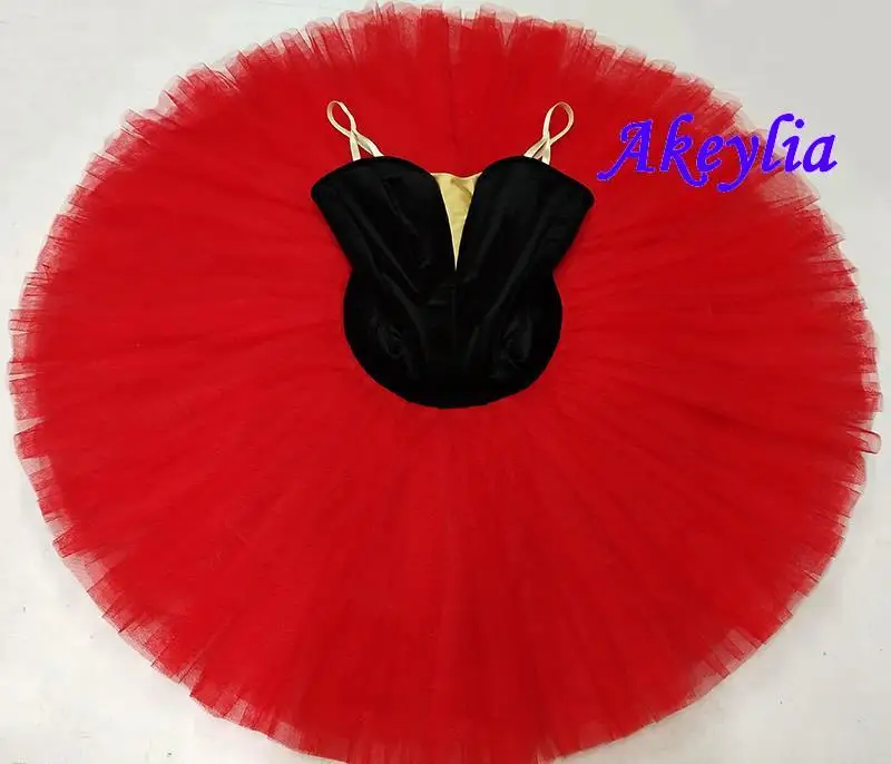 Lemon yellow Professional Ballet Tutu Women Burgundy without decoration Peformance Show Stage Classical Tutu Costume Green 9111