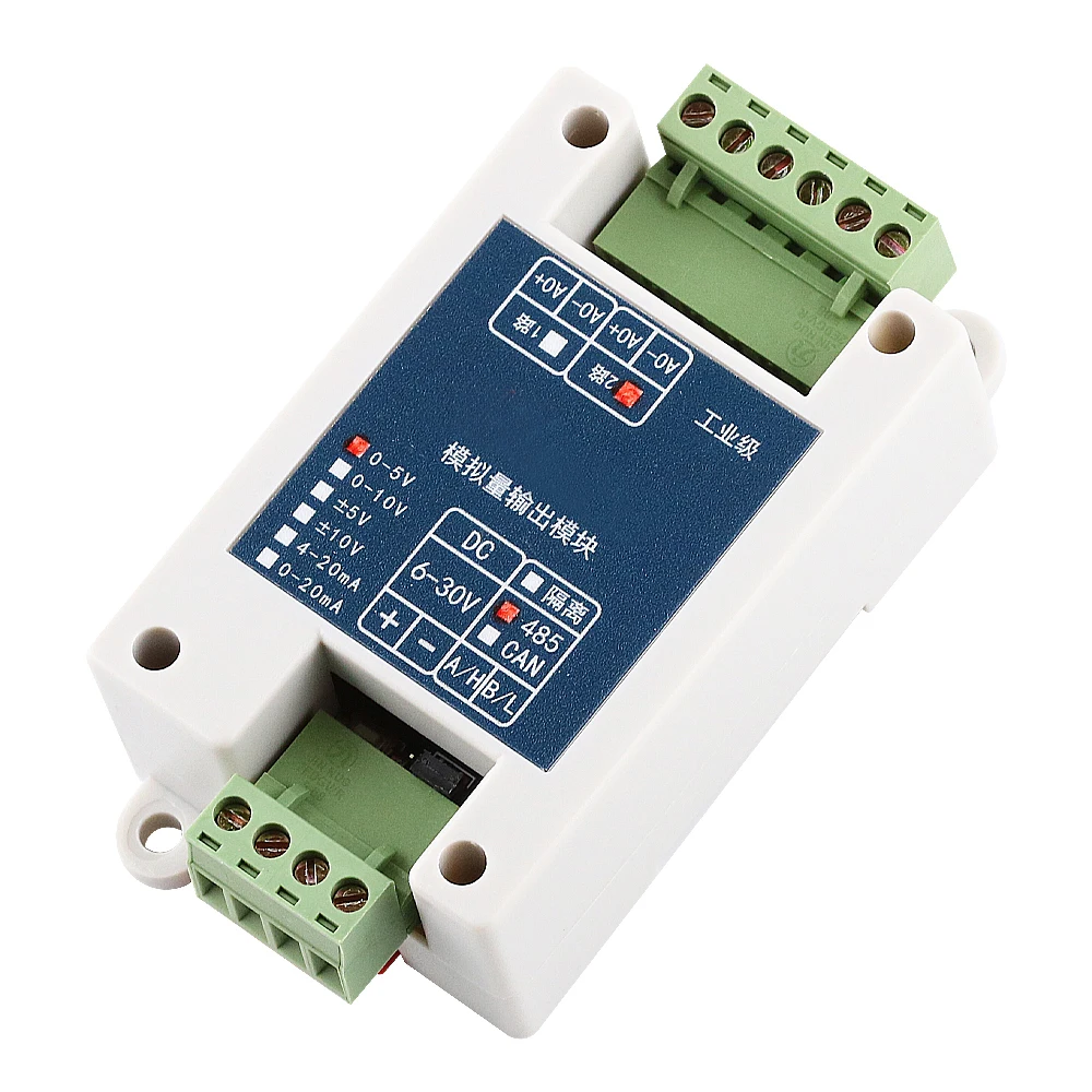 Conversion RS485 to 4-20mA 0-5V 0-10V Transform Module 2 4 Channel Modbus RTU RS485 to Analog Industrial Converter Modules