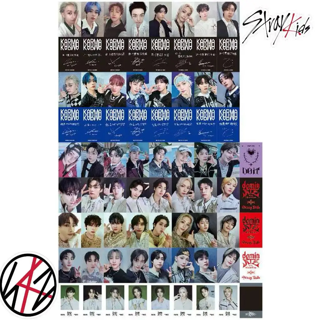 

KPOP Stray Kids NEW DO IT KARMA Card dominATE WORLD TOUR Set Card Bang Chan Felix Hyunjin I.N special photocard SKZOO GIFT