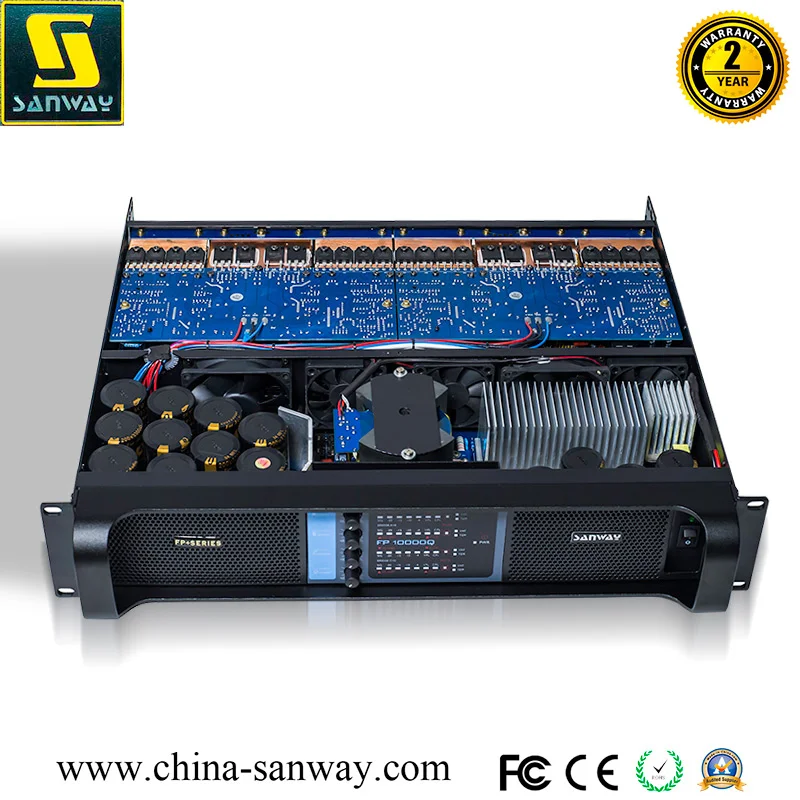 4 Channel Power Amplifier 2 Ohm Stable DJ Stereo Stage Audio Equipment