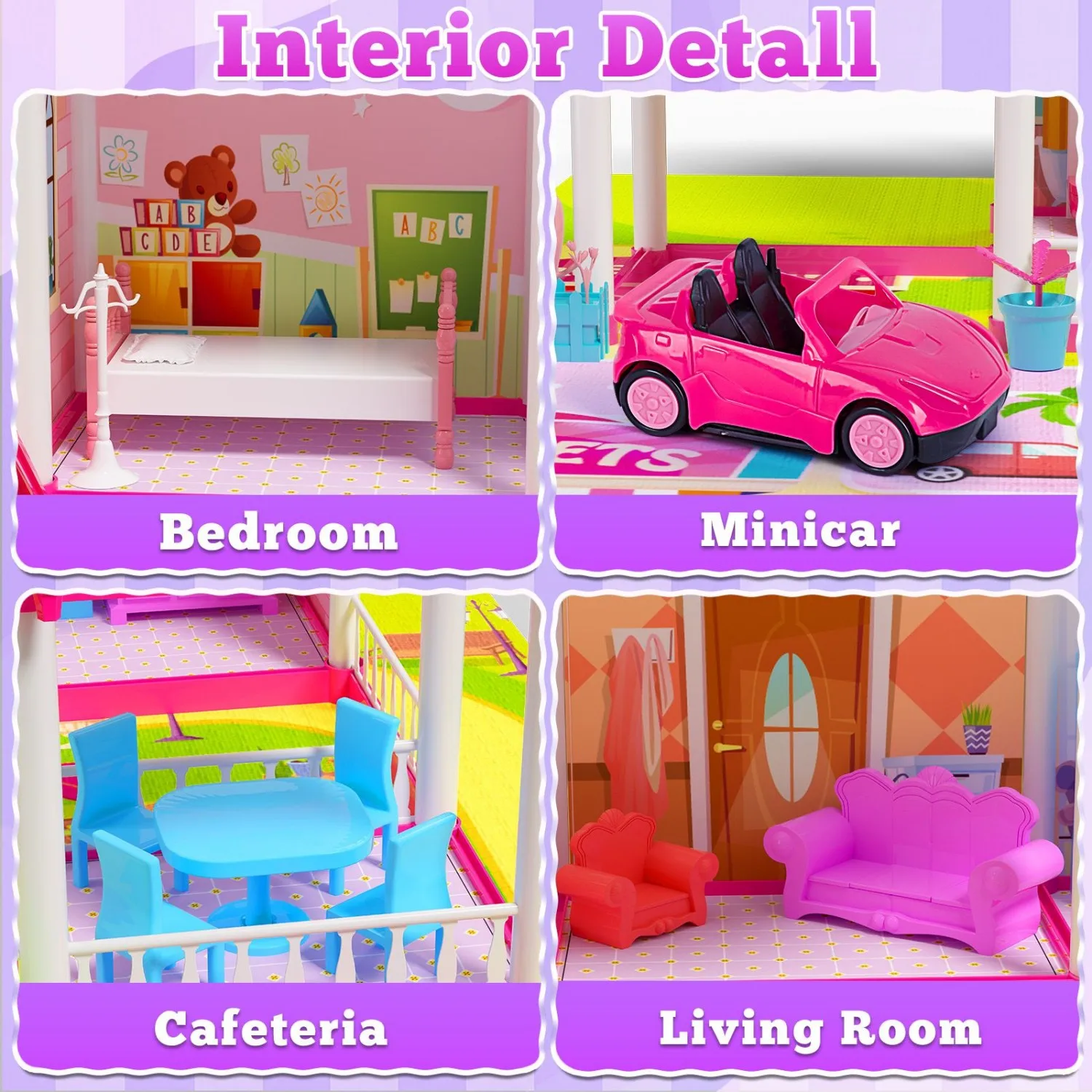 Casa de muñecas princesa (2025) |   Casa de sueños con luces |   Juego de simulación con figuras, muebles y accesorios. |   Chicas mayores de 3 años