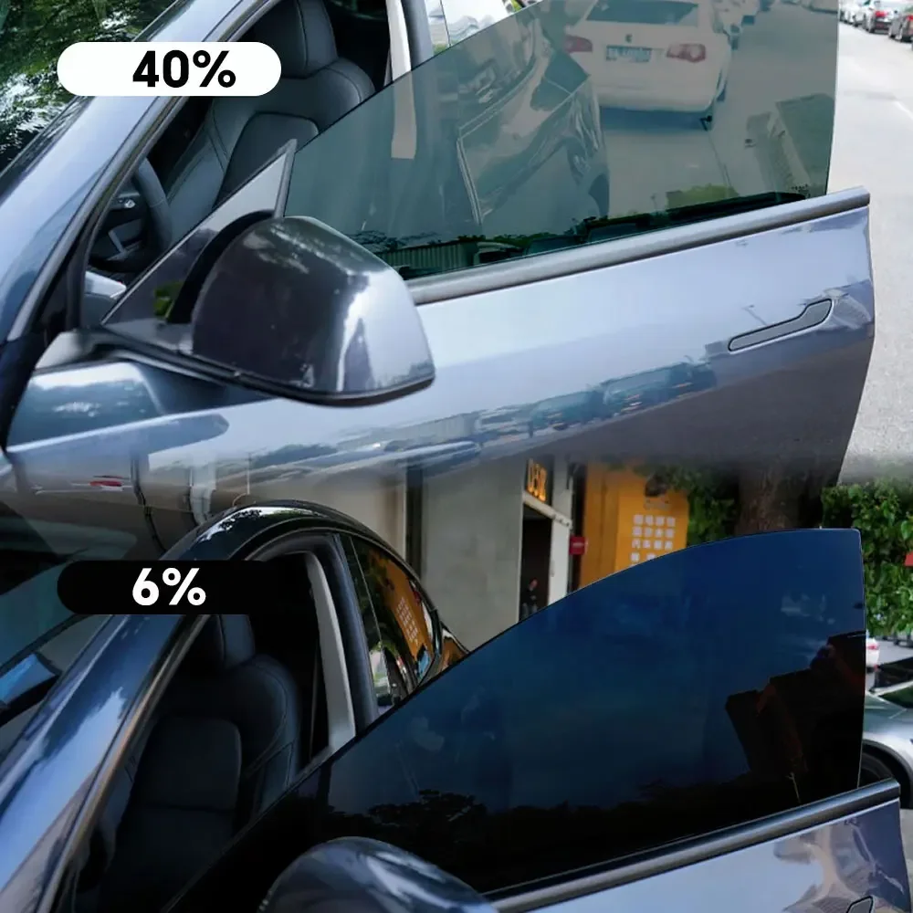 PFCC Car Window Foils 1 Roll 50CM*3M 6/10/15/60/70/75 % VLT Privacy Tint Film Summer Solar UV Protector Sticker Mirror Car Films