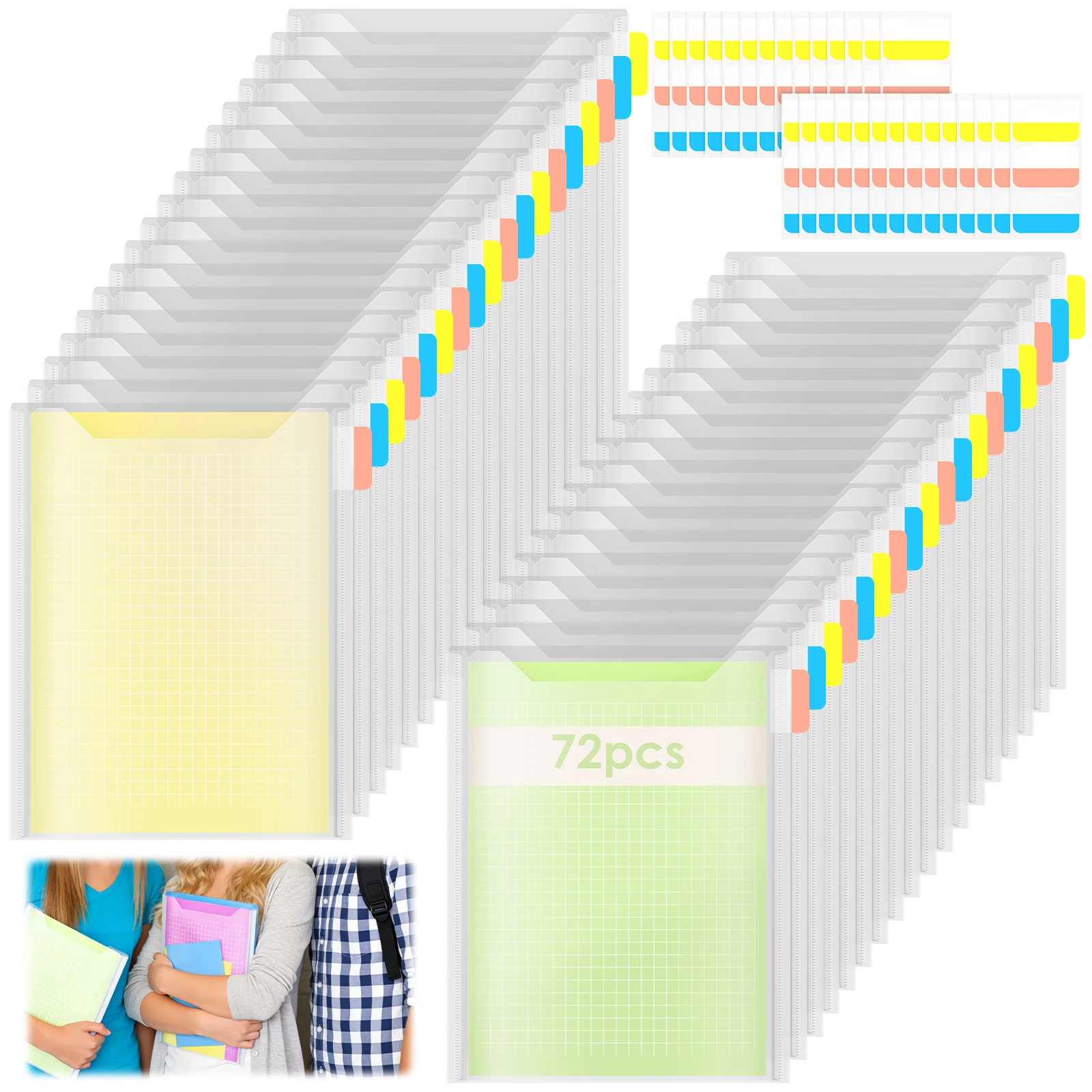 

Папка-органайзер А4 для бумаги и скрапбукинга с клейкими разделителями для хранения и организации материалов для творчества