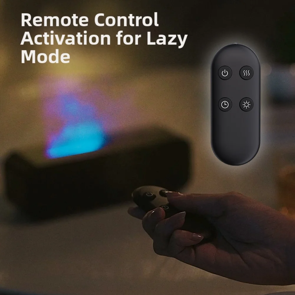 

Аромадиффузор с активацией звуком, реалистичной подсветкой пламени и семицветной LED-подсветкой для длительного использования, емкость 250 мл