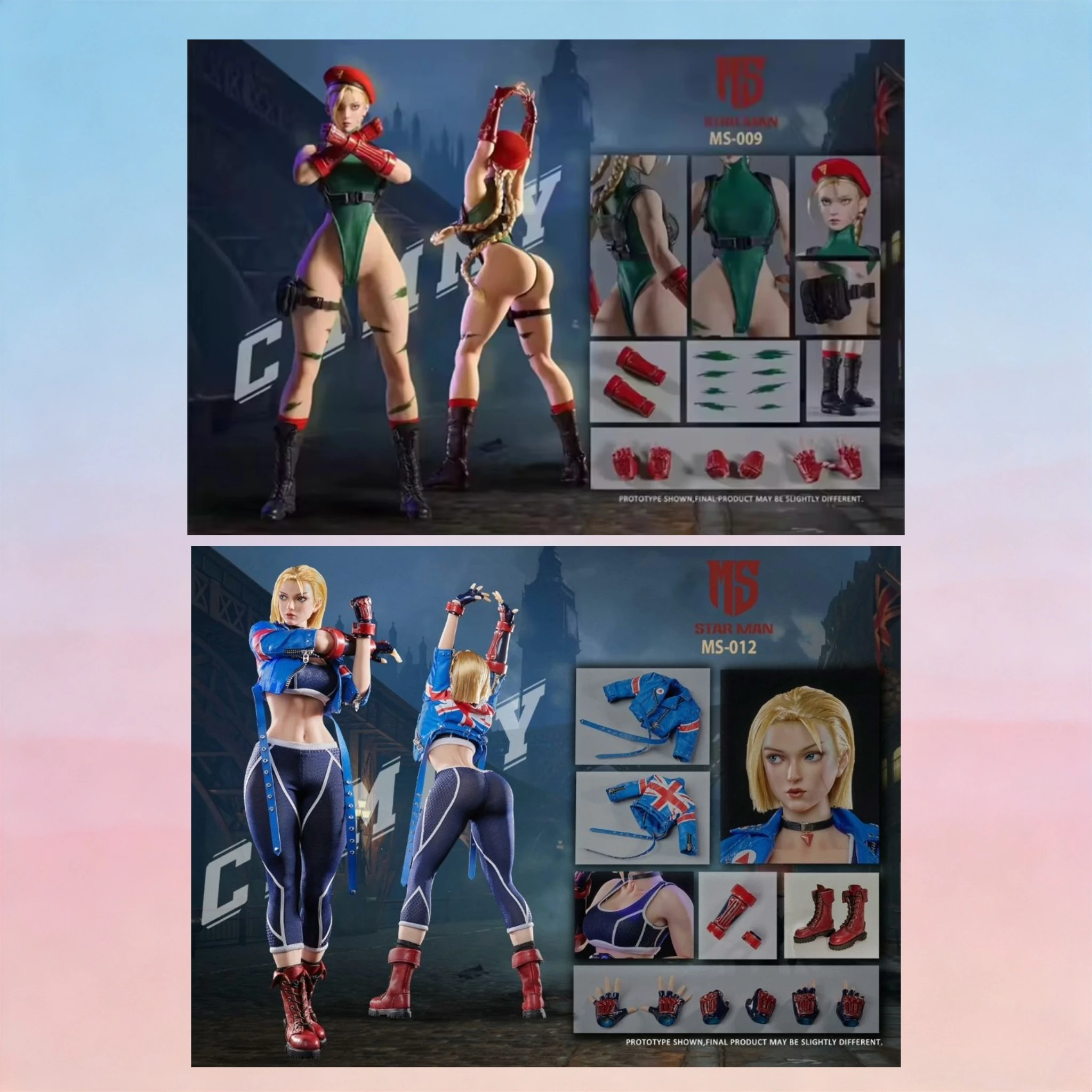 

In-stock Star Man Jamie 1.0 2.0 MS009 1/6 Street Fighter Action Figure Model Collectible Gift