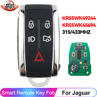 KEYECU For Jaguar XF XK XFR XKR 2009 2010 2011 2012 2013 XJ8 XK8 Smart Remote 315/433MHz ID46 PCF7953 Chip Key Fob KR55WK49244