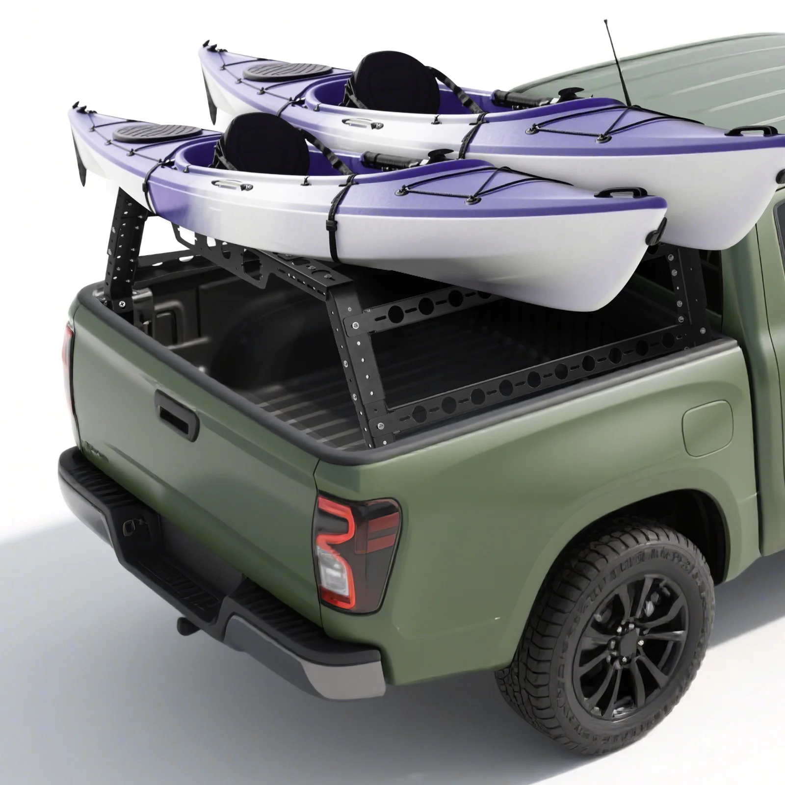 

Truck Luggage Rack, 51.1-66.9in Extendable Truck Ladder Rack, 14.1-21.2in Height Adjustable, 1102Lbs Capacity, Steel Ladder Rack for Trucks, Truck Bed Rack for Kayaks, Surfboards, Wood