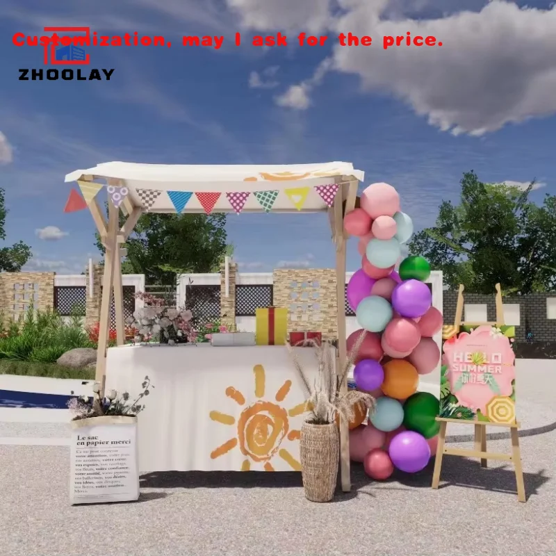 custom.Customized Festive Event Booths Entrepreneurship Individual Kiosks Folding Shopping Stand