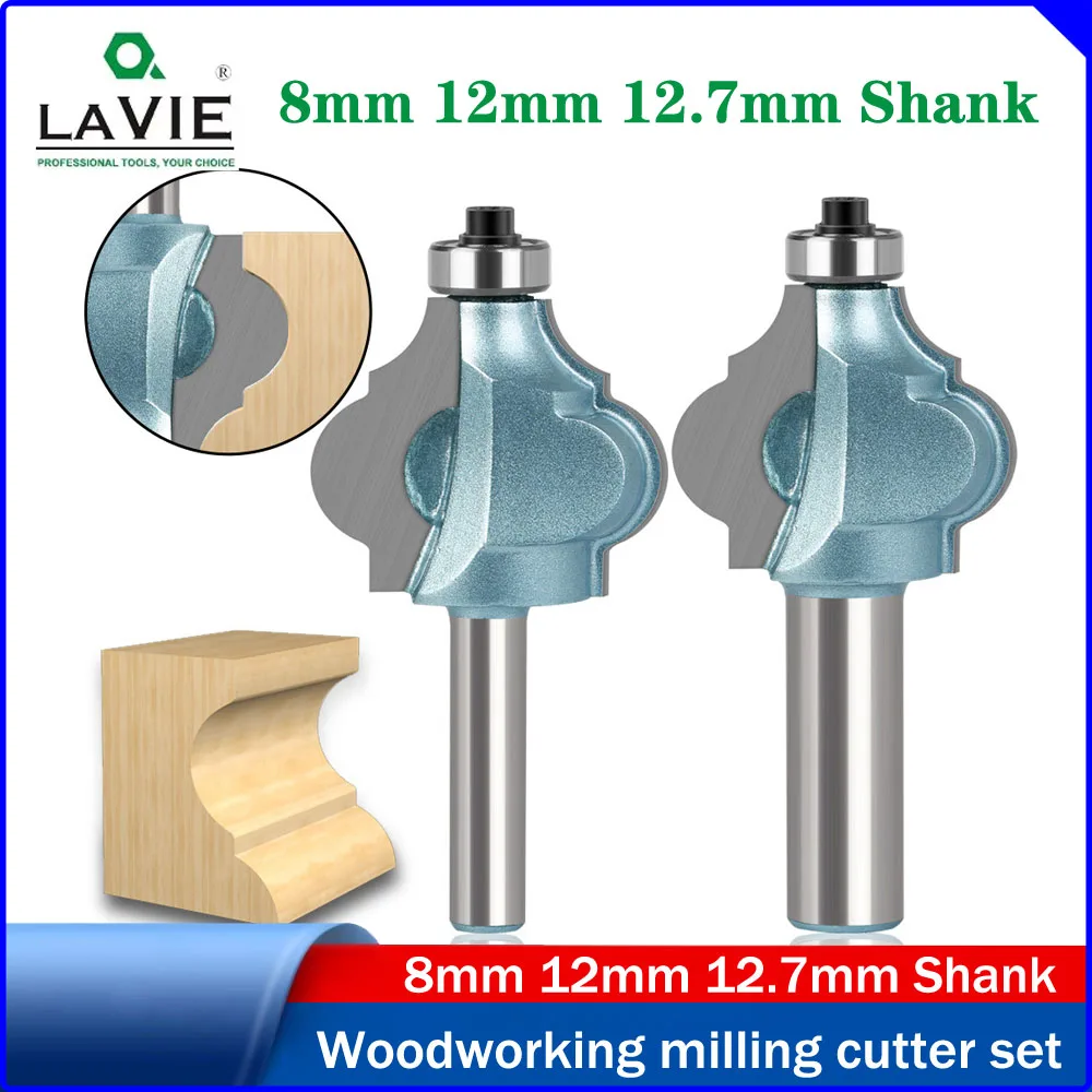 

LAVIE 1/2" 8mm Shank Gourd Profile Router Bit,Woodworking Handrail Cabinet Line Milling Cutter,Engraving Machine Decorative