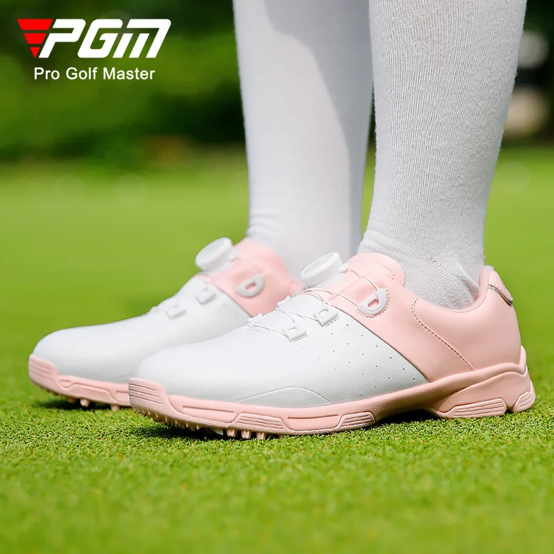 PGM zapatos de Golf para mujer, zapatillas deportivas informales para mujer, cordones rápidos, microfibra, impermeables, antideslizantes, XZ297/XZ298, venta al por mayor