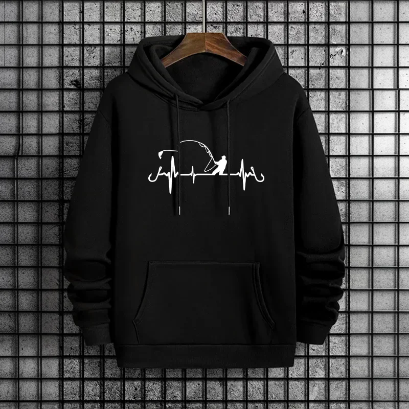 Heiße Verkäufe Herren Hoodies Druck Casual Sweatshirts Im Freien Sport Jogging Männer Kleidung Straße Pullover Lange Ärmel Tops 2025