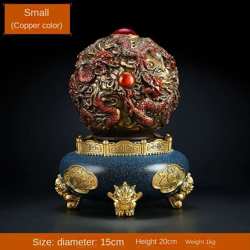 جذب الثروة التنين تسعة تحول Qiankun ترايبود الحلي غرفة المعيشة المنزلي متجر افتتاح هدية