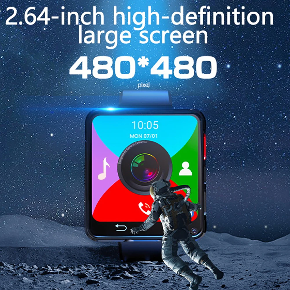 4G الرجال النساء ساعة ذكية GPS WIFI 500W HD كاميرا مزدوجة مكالمة فيديو APP تحميل 1200mah بطارية 3GB RAM 32GB ROM SIM الساعات الذكية