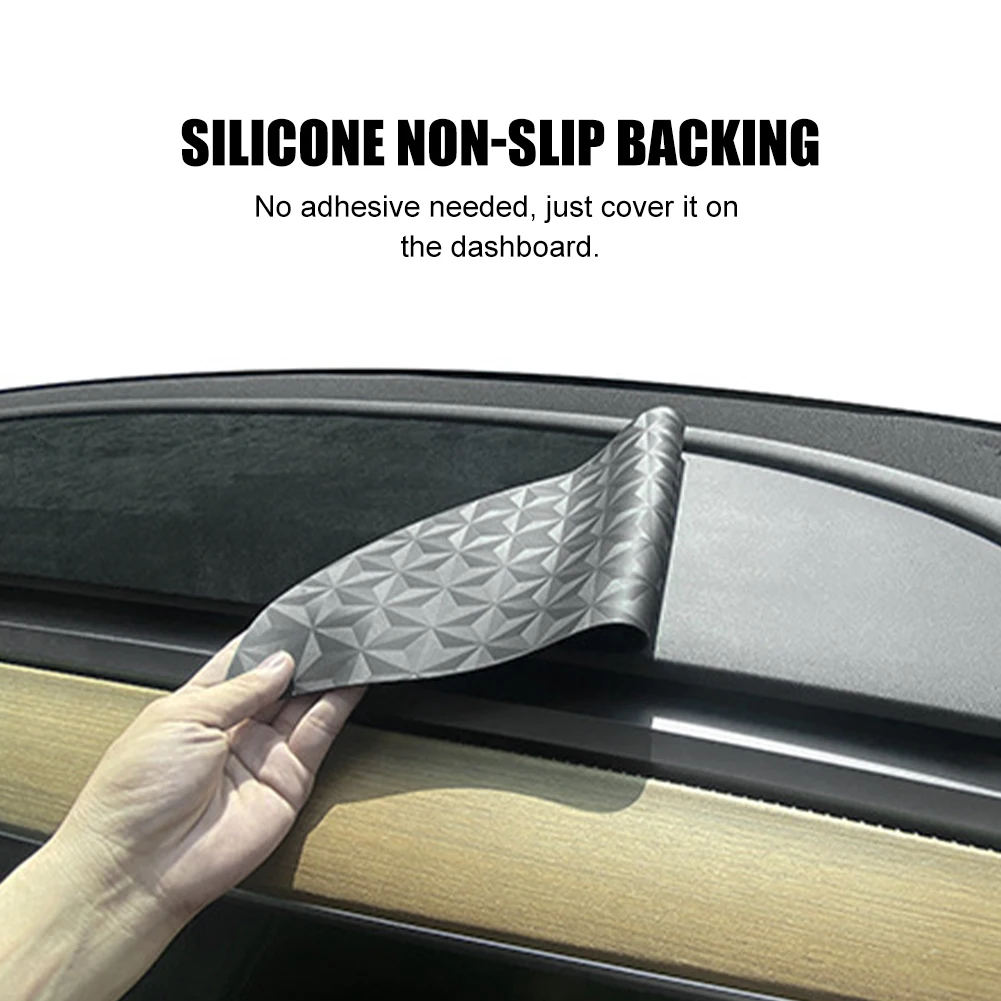 

For Tesla Model 3/Y 17-23 Dashboard Cover Suede Sun Protection Instrument Panel Pad Sunshade Protection Interior Accessories