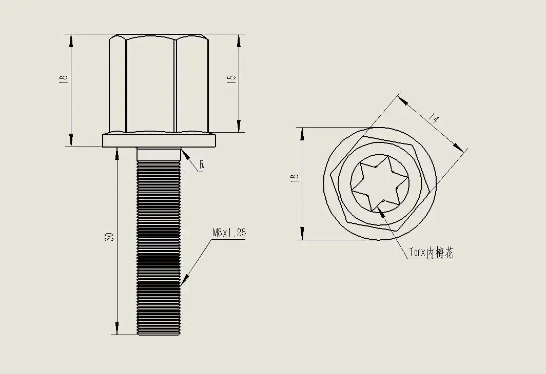طلب العملاء سبائك التيتانيوم برغي مخصص/البراغي M4 M5 M6 M8 M10 M12 M8x30 للسيارات/دراجة سيارة Gr5