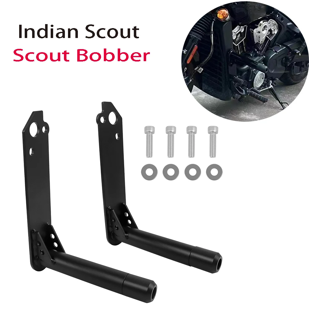 

Highway FOOT PEG Crash Bar Replacement for Indian Scout/Scout Bobber Engine Guard Crash Bar Bumper Stunt Cage Protector