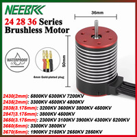 NEEBRC 2430 2435 2838 2847 3650 3660 3670 Waterproof Brushless Motor for 1/8 1/10 1/12 1/14 1/16 RC Car Crawler Wltoys Traxxas