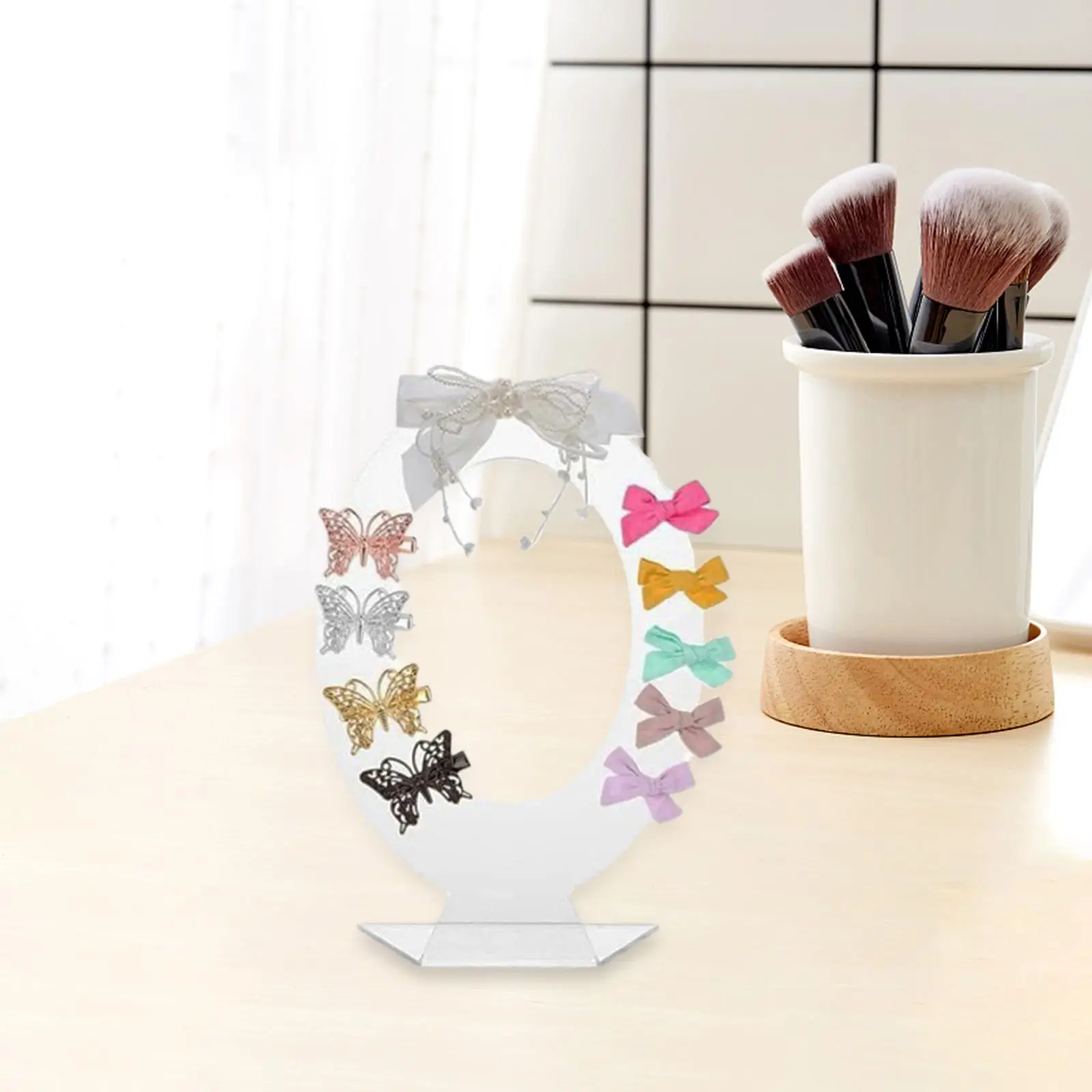 Desktop Hairpins Baby Nursery for Teen Girls Hair Clip Decor Barrettes Girl Minimalist Hair Accessories Barrette Display Stand