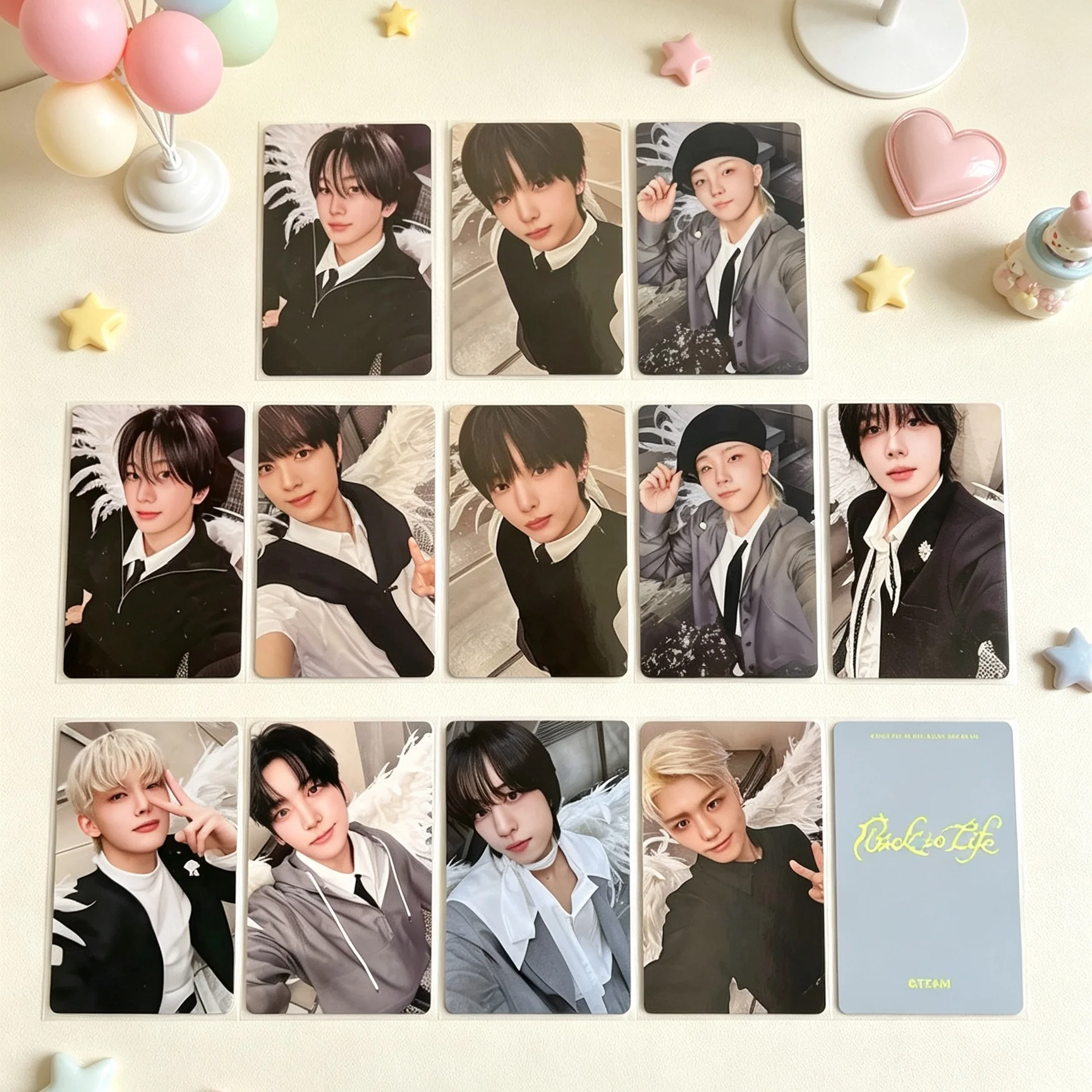 Фотокарточки группы Idols TEAM: Коллекционные карточки из альбома Back to Life (K-Fuma, Николас, Ej, Yuma, Джо, Харуа, Таки, Маки) для фанатов и косплея