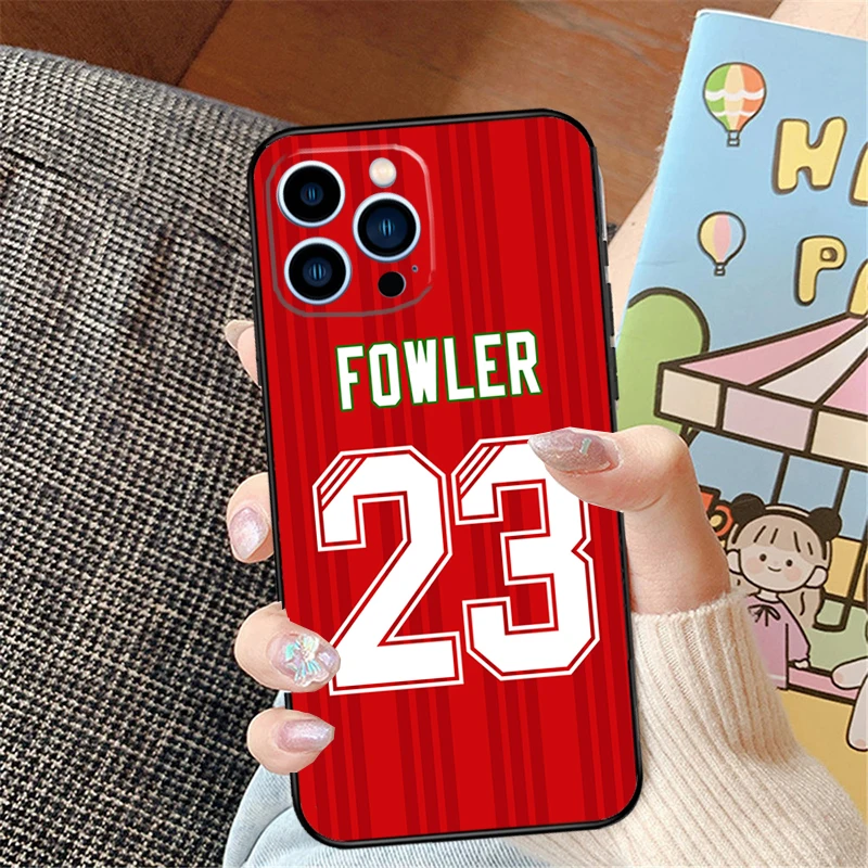 Football Player number Phone Case For iPhone 15 13 12 11 14 16 Pro Max X XR XS Case For iPhone 15 12 13 Mini Plus Cover