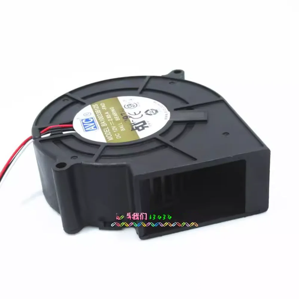 Ventilador de servidor centrífugo, rodamiento de bolas, dc, para AVC 9733, 97x94x33MM, BA10033B12S, 12V, 2.85A