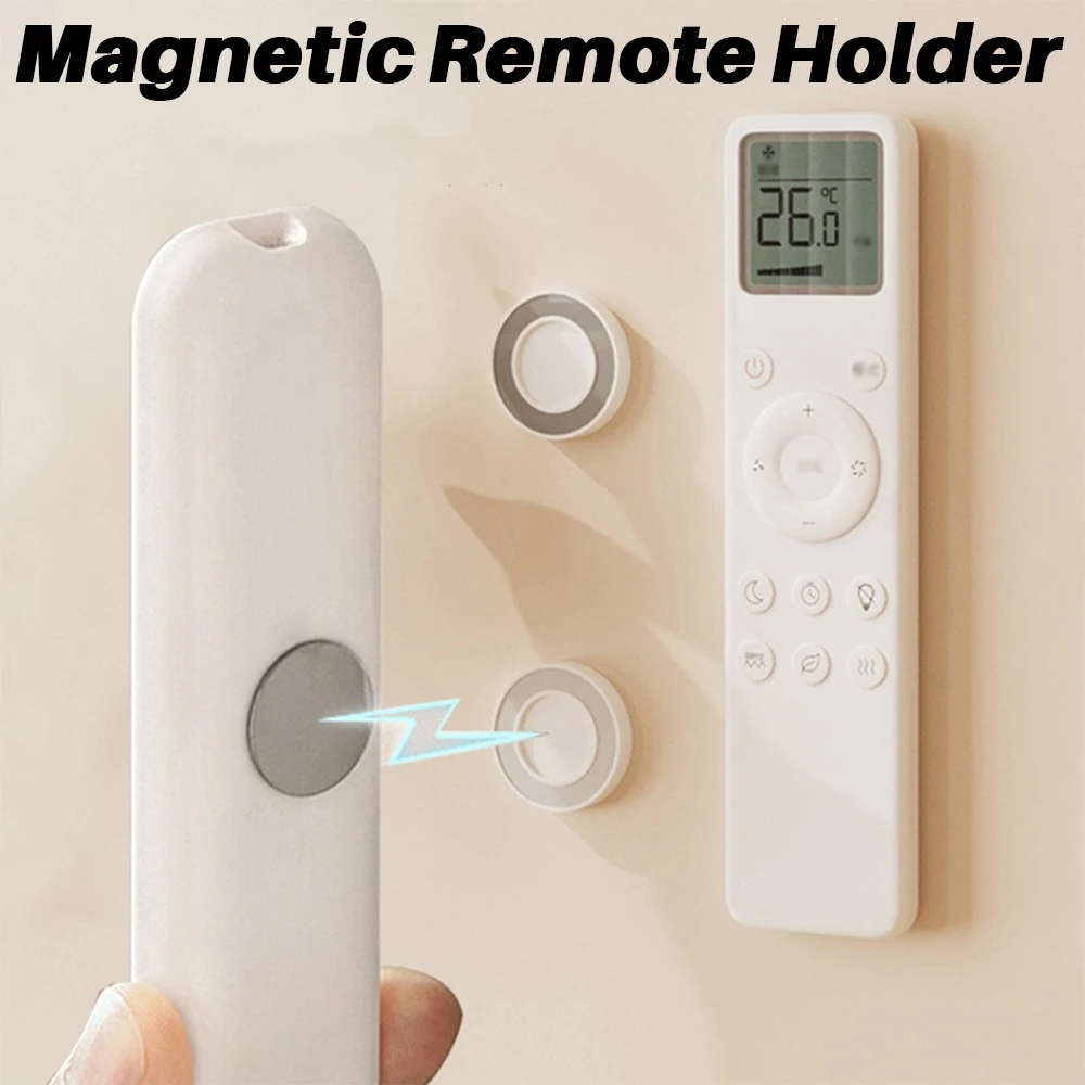 Magnetischer Fernbedienungshalter, kein Bohren erforderlich, 1–6 Stück für TV/AC/Lüfterfernbedienungen, Router, Aufbewahrungsgeräte, platzsparend