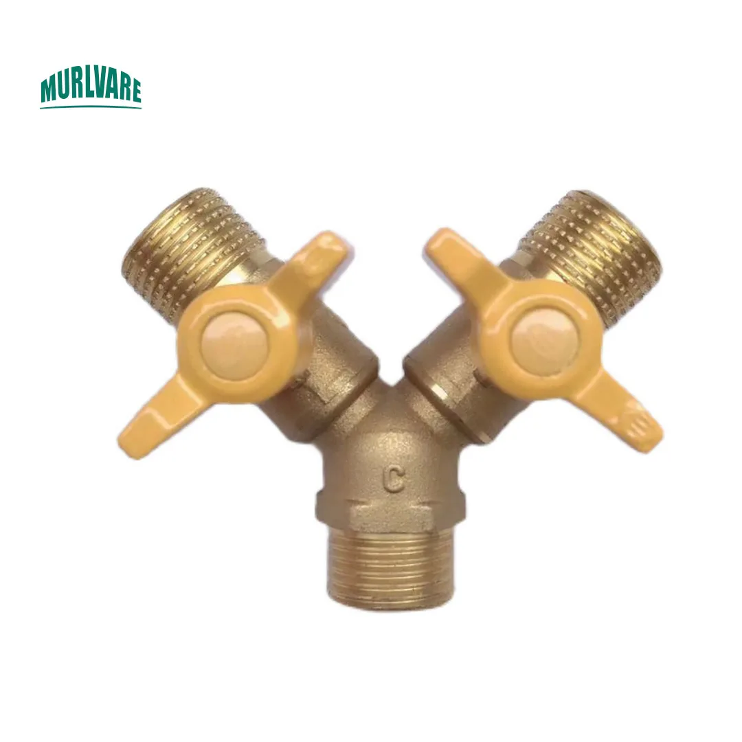 Commercial Gas Appliances Brass NG LPG Gas Cannulated Ball Valve Gas Valve Diverter Valve