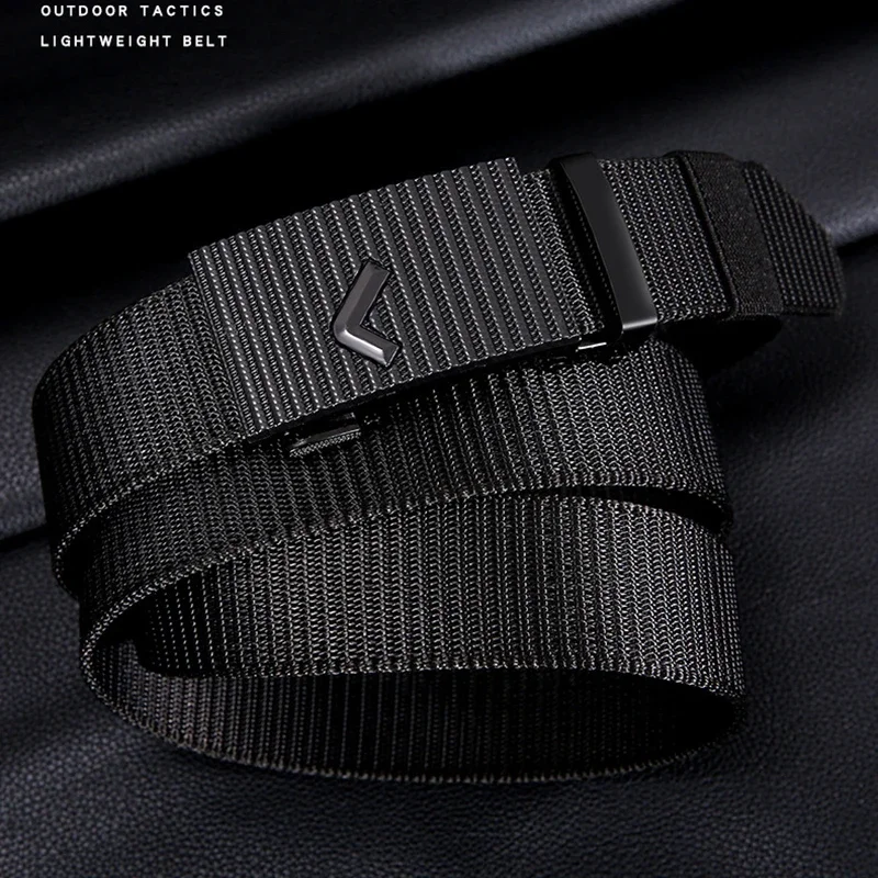 Military Nylon & Canvas Multi-Functional for Outdoor Hunting Combat & Survival Waistband Men's  Automatic Buckle Tactical Belts