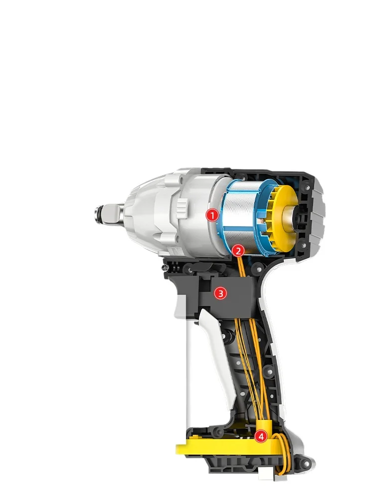 

Бесщеточный ударный электрический гаечный ключ, зарядка литиевой батареи, гаечный ключ, стеллажи, деревообработка, высокий крутящий момент, авторемонт, воздушная пушка