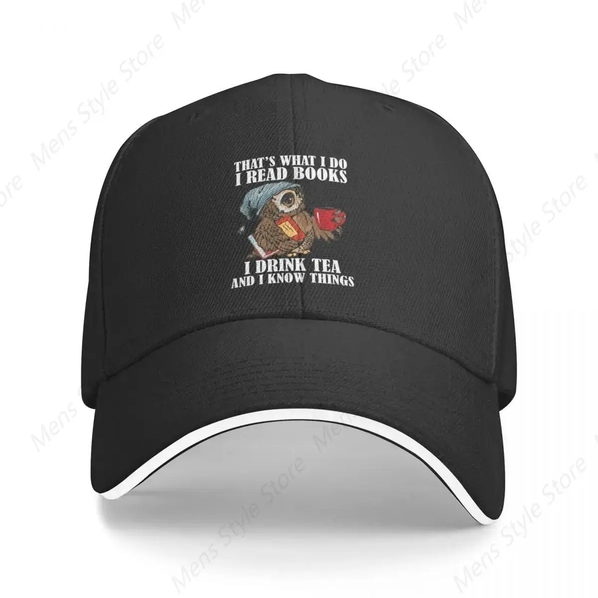 That's what I do I read books I drink tea and know things funny owl Baseball Cap Sports Cap Gentleman Hat Men Caps Women's