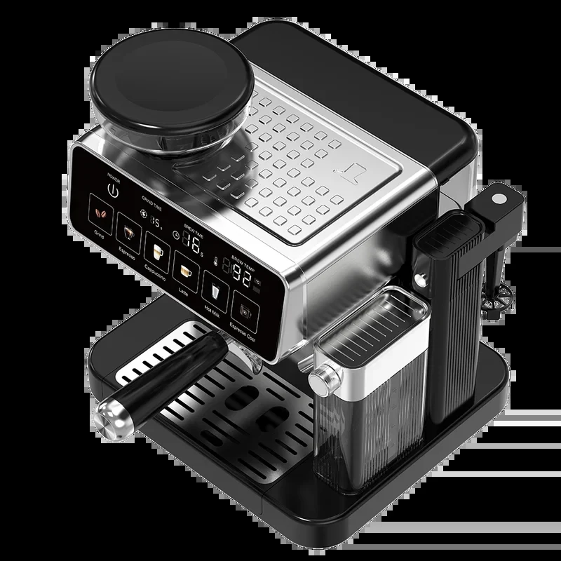 20 Bar Beans to Cup Grinder Smart Cool Temperature Milk Coffee Maker Cold Brew Americano Cappuccino Latte Espresso hine