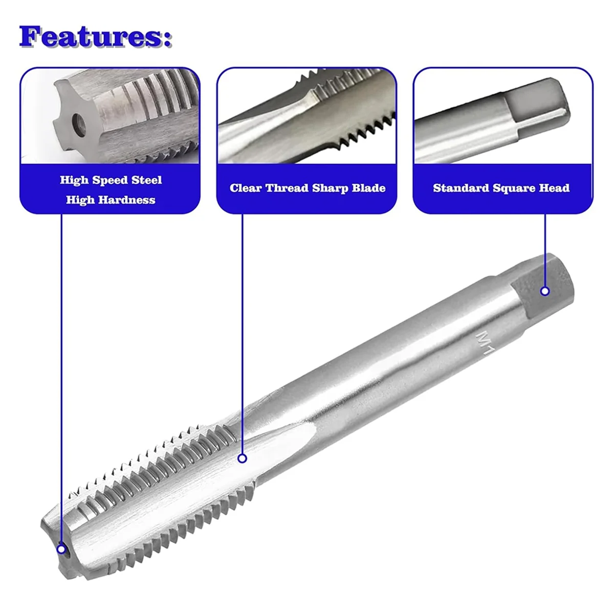 

A002 M12 X 1.25 Metric Thread Tap and Die Set,High-Speed Steel Machine Tap and Die Set, Thread Tap and Round Thread Die