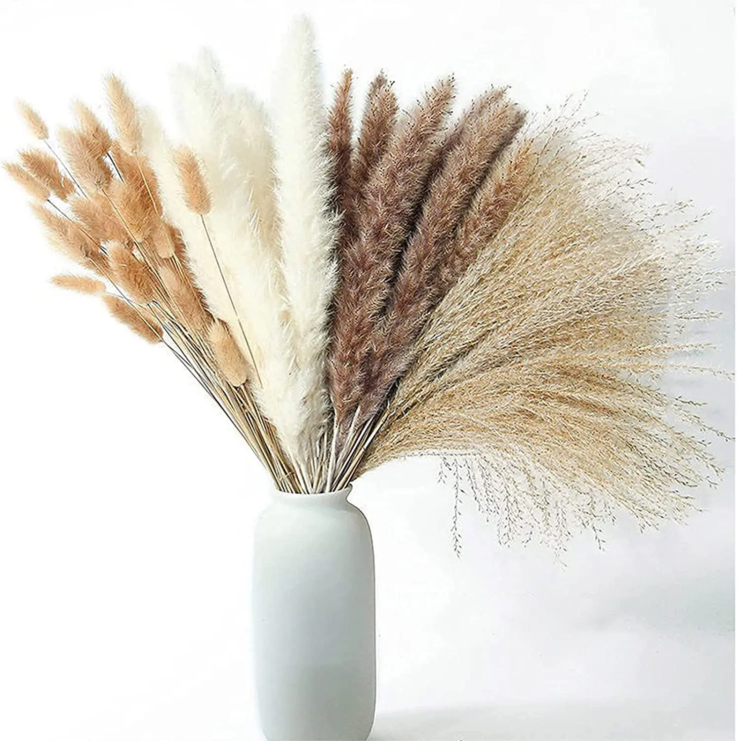 

Fluffy Pampas Dried Flowers Bouquet Artificial Pampas Grass Christmas Home Party Decoration Boho Wedding Arch Flower Arrangement