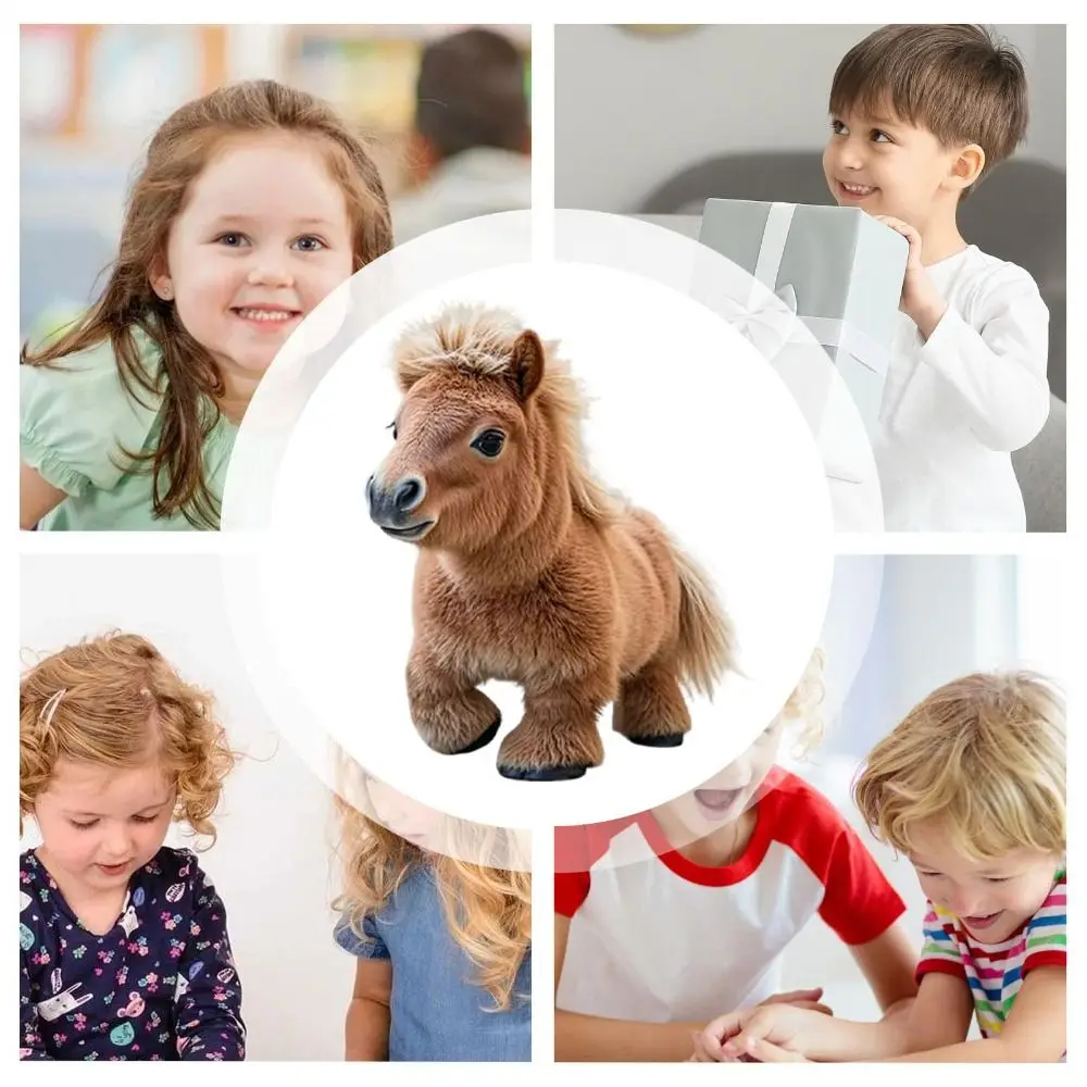 Fashion Robot Horse Interactive Tail Wagging Smart Horse Walking Robotic Pet Presents For Birthdays