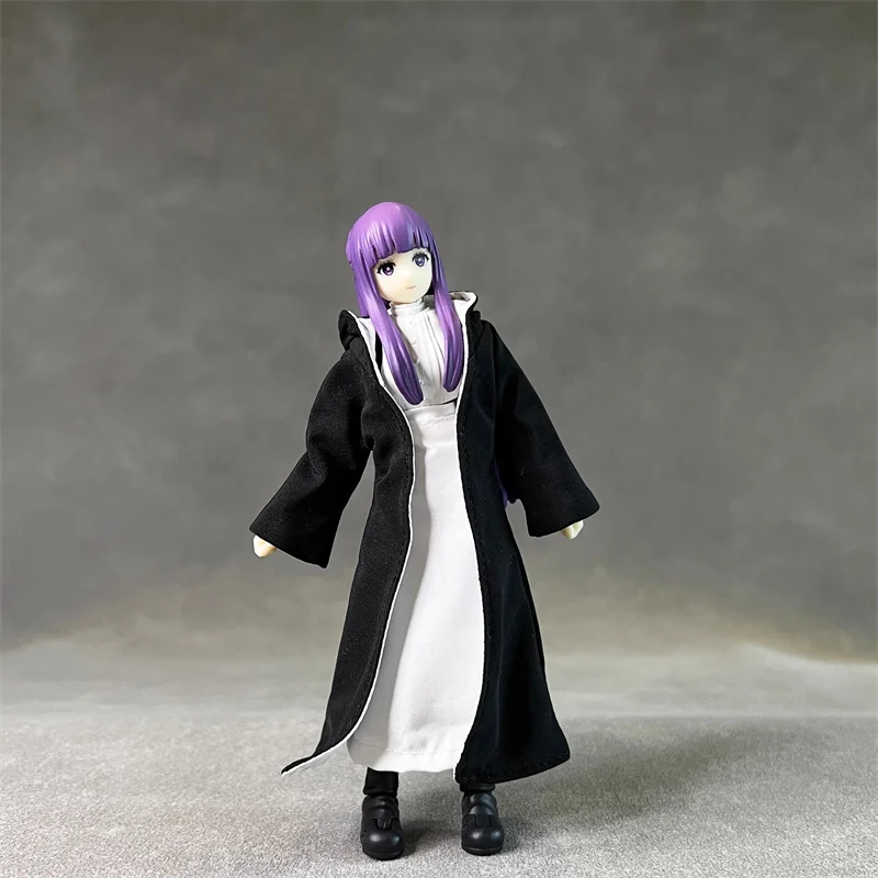 ในสต็อก SHF สีดําสีขาวตัดกัน Robe เสื้อกระโปรงยาว Fit 6 นิ้ว Action Figure ของเล่นไม่มีรุ่นสําหรับแฟนๆ DIY ของขวัญ