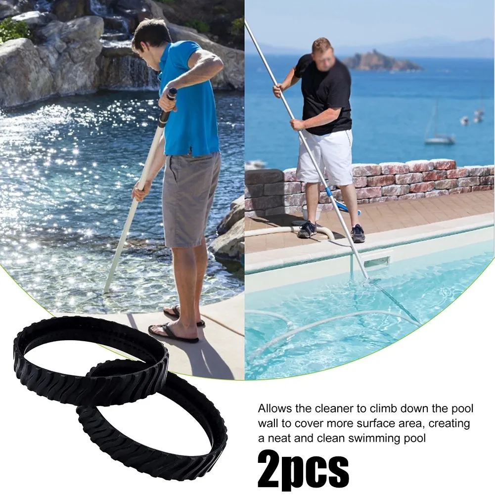 2 قطعة عجلات مطاطية بديلة لـ Zodiac MX6 MX8 منظفات حمام السباحة الأجزاء الأساسية لكفاءة التنظيف المثالية