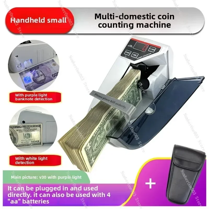 Foreign Currency Bill Counter Convenient New Compact Money Counting Machine for Home and Bank with UV Bill Detection