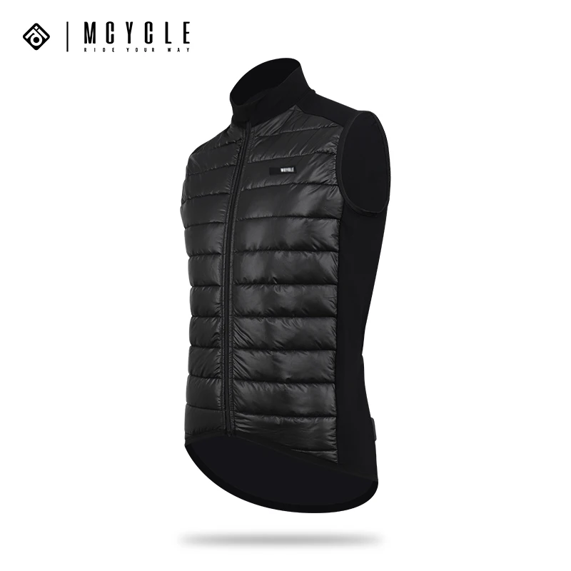 Mcycle Winter Fleece Warm Winterize Self Heating Bicycle Vest Lightweight Padded Cycling Vest Windbreak Cycling Gilet Down Vest