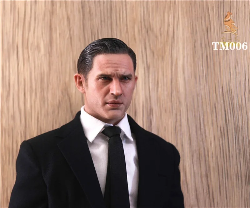 For Sale TM006 Scale 1/6 Tough Guy Tom Hardy Suit Thug Realistic Head Sculpture Carving Model Fit 12\