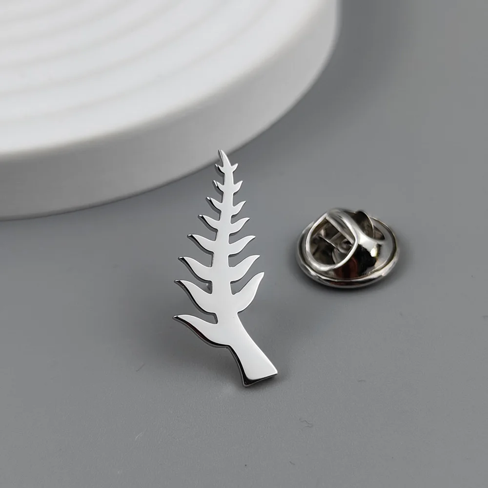 Olive Branch Lapel Pin 18K Gold Plated 316L Stainless Steel Suit Backpack Decor Brooch Jewelry Gift for Men Women view 4