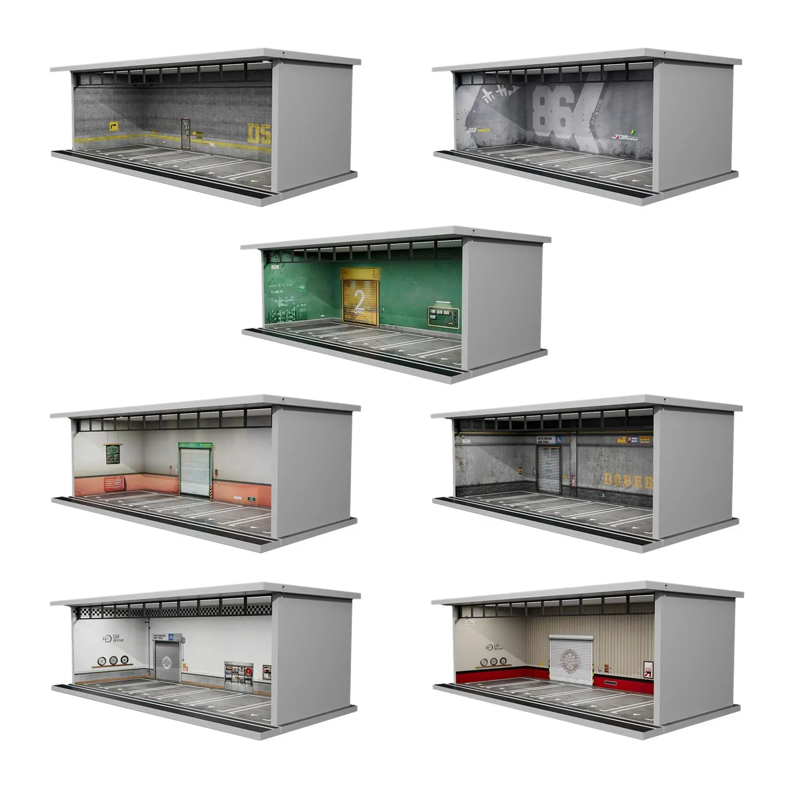 

Витрина для моделей автомобилей 1/64, витрина с сценой для литых машинок, игрушечных автомобилей, спортивных моделей