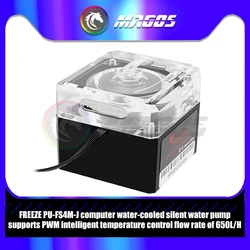 FREEZEMOD Computer Watercooling Silent Water Pump, 4Pin PWM, Flow 650L/H,5V ARGB Optional PU-FS4M-J