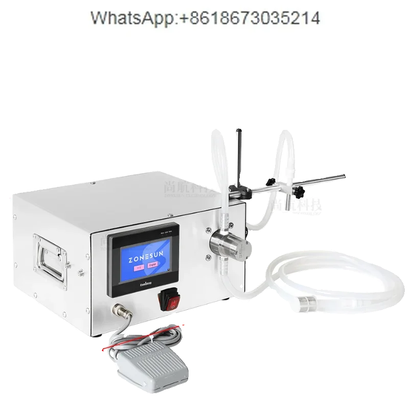ZS-MPZ1 single head 316  liquid filling machine directly sets the filling volume semi-automatic quantitative