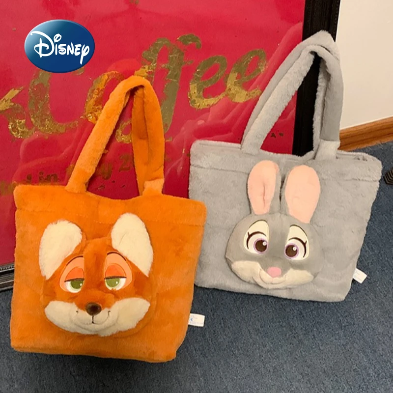Disney Judy Nick nouveau sac à main en peluche grande capacité mode femmes sac à main en peluche dessin animé mignon femmes en peluche sac à bandoulière