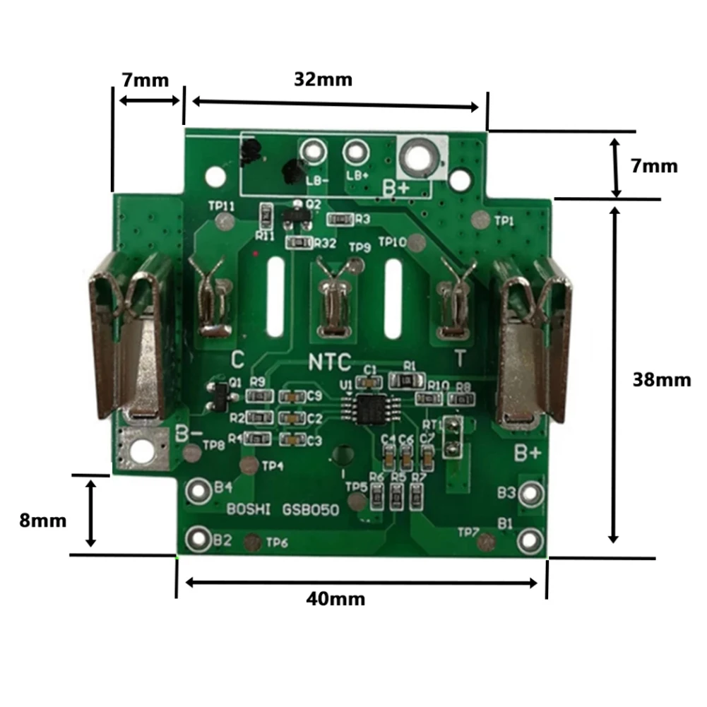 BAT618 PCB Assembly for 18V Li-For Projects Plastic Case Format No Internal Cells Intended for Experienced Users
